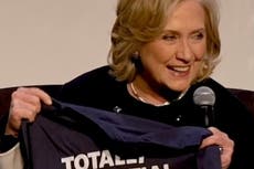 Hillary Clinton laughs at ‘crooked’ ‘cult leader’ Trump’s second indictment
