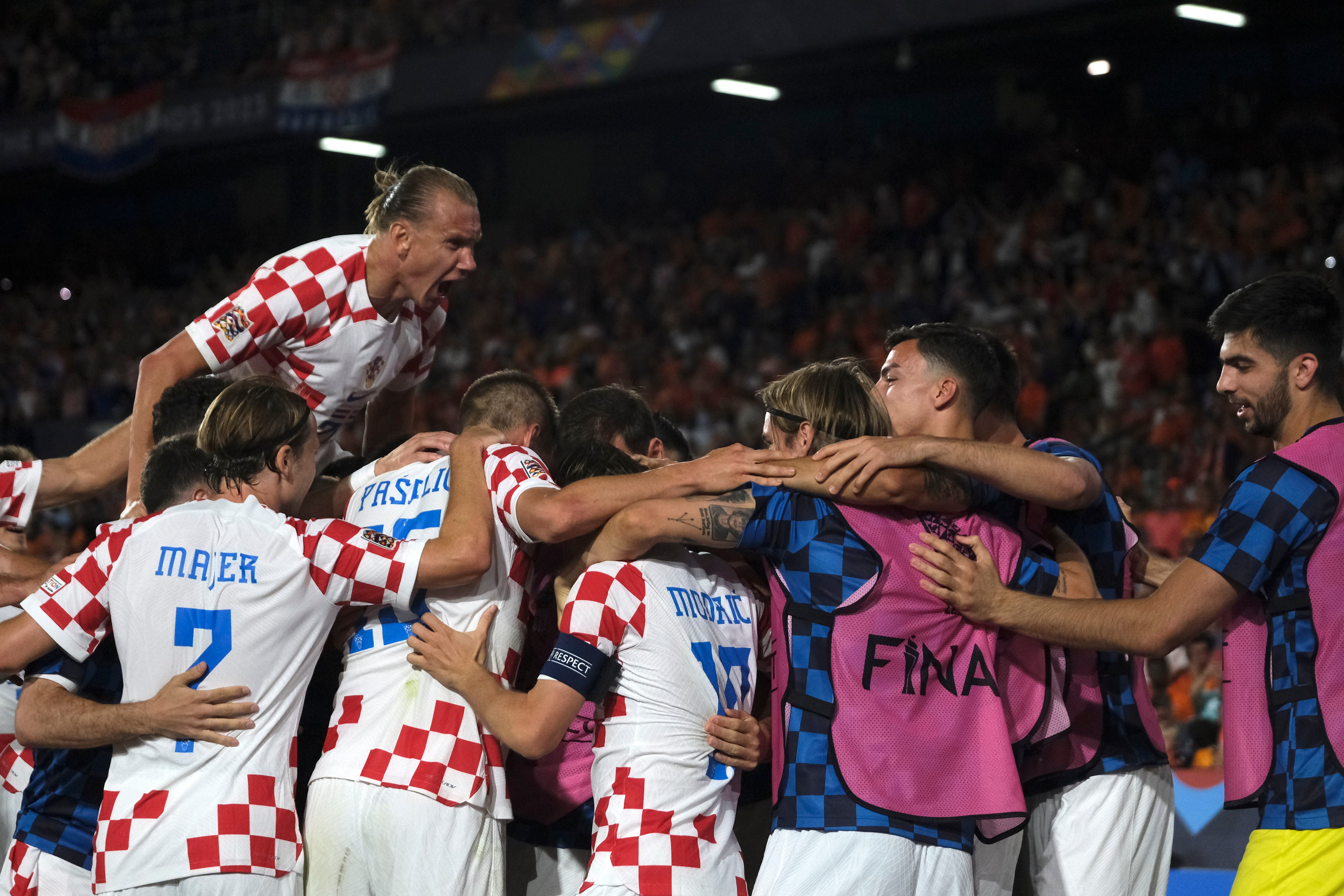 Croatia are through to the final (Patrick Post/AP)