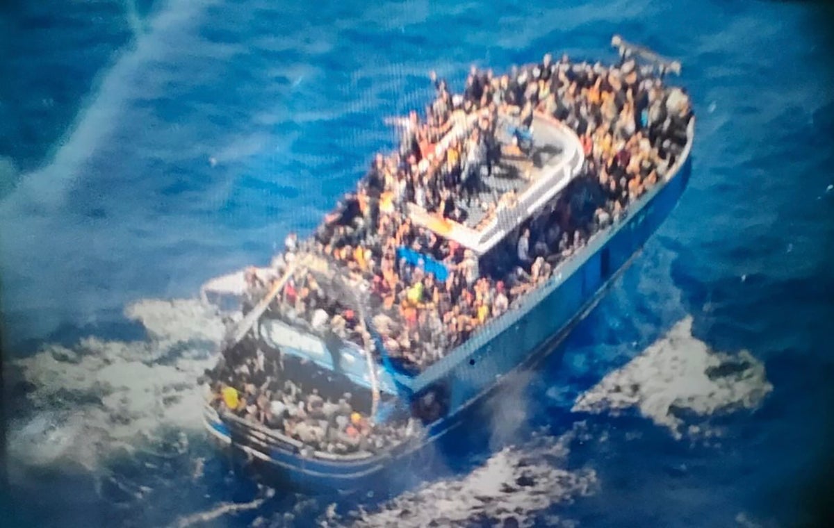 Greek boat ‘had up to 100 children’ in its hold as it sank