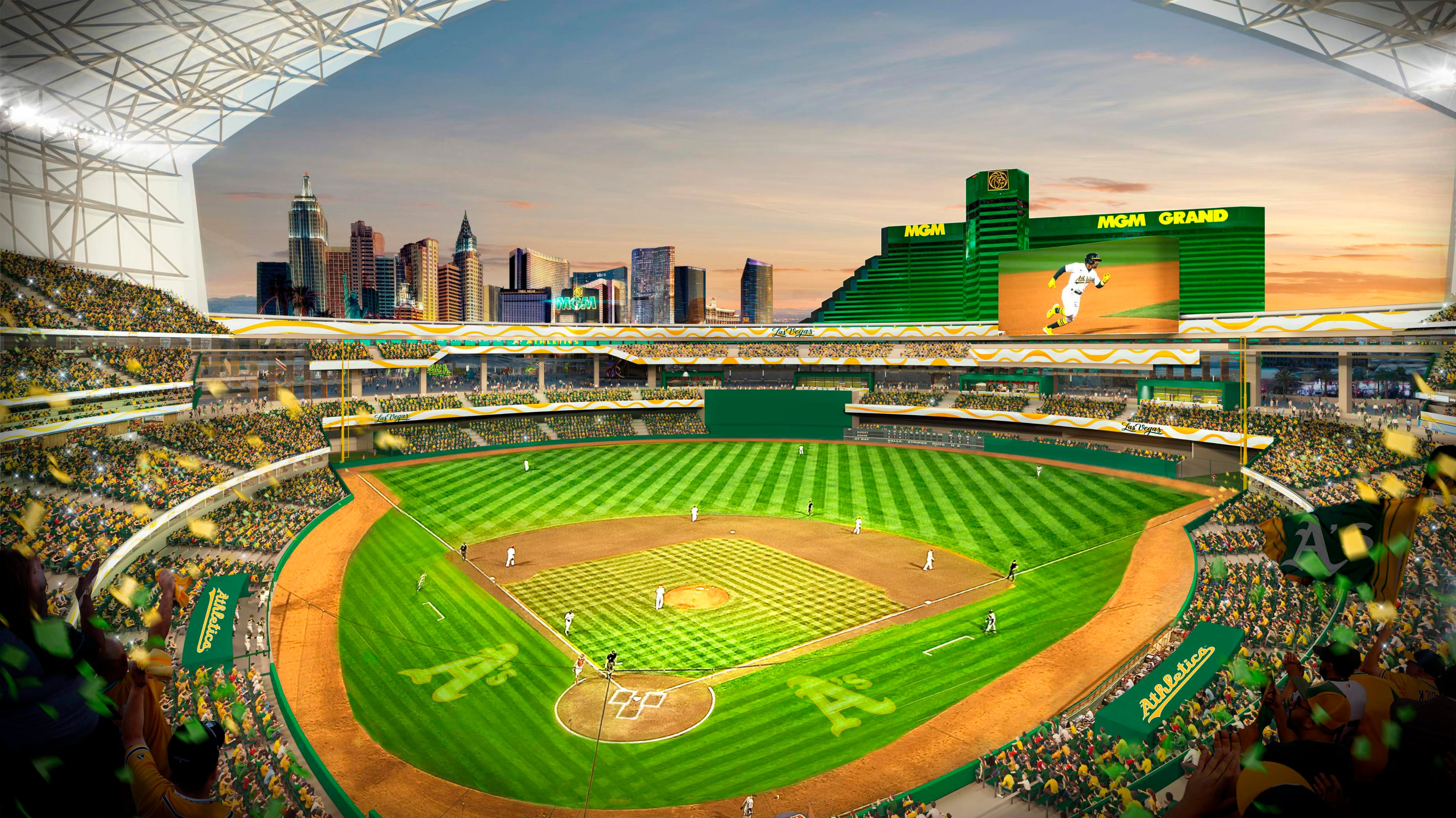 Governor signs public funding bill for new A's stadium in Vegas