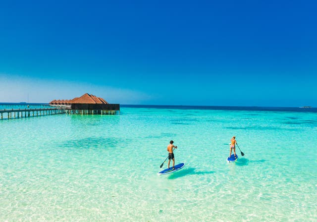 <p>The Maldives is a popular tourist destination</p>