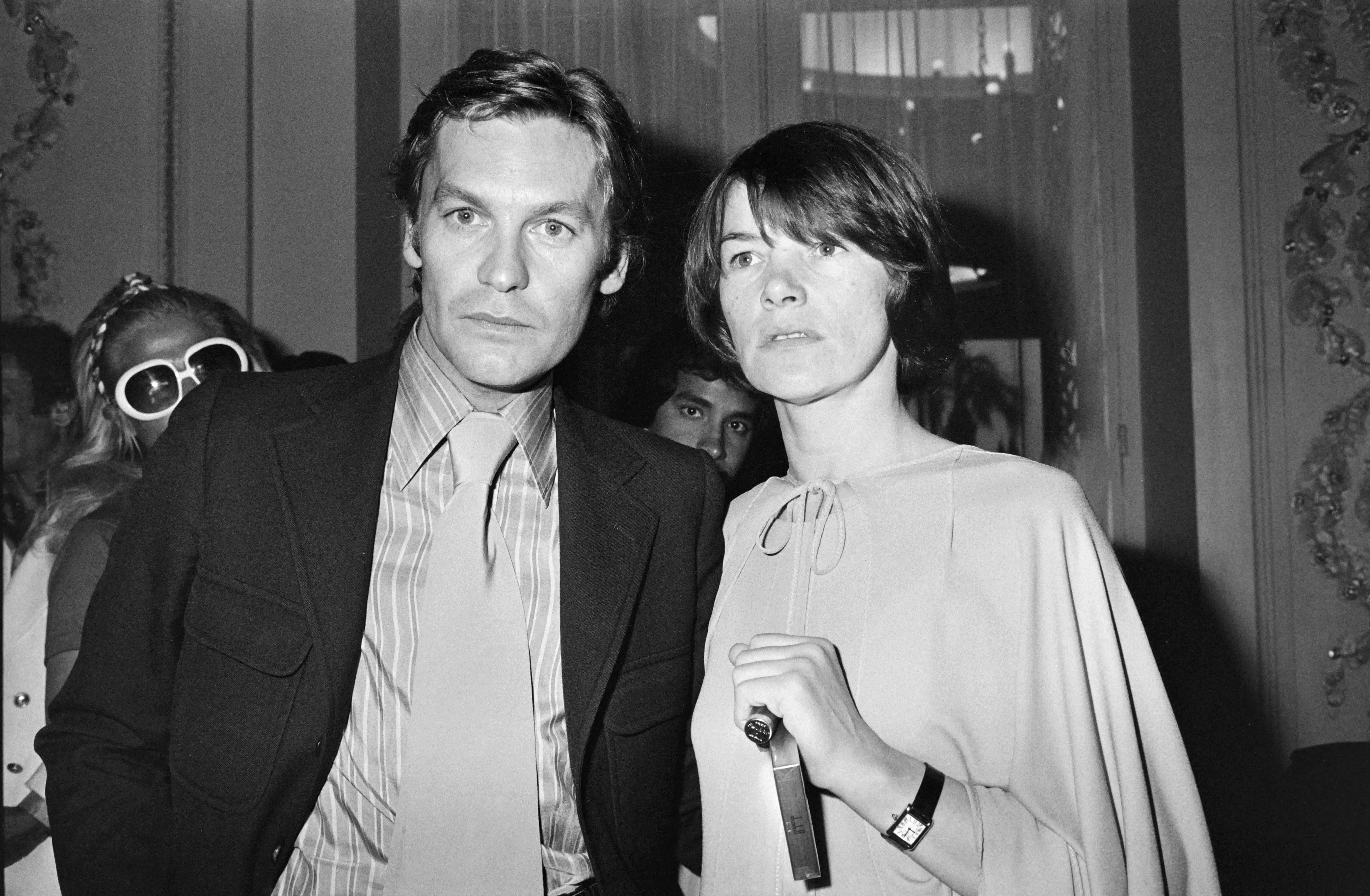 At the Cannes Film Festival with actor Helmut Berger in 1976