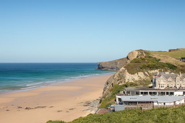 <p>Watergate Bay Hotel has a prime position above one of Cornwall’s best surfing beaches </p>