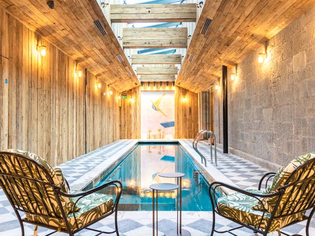 <p>Make a splash in The Dean Cork’s stylish swimming pool</p>