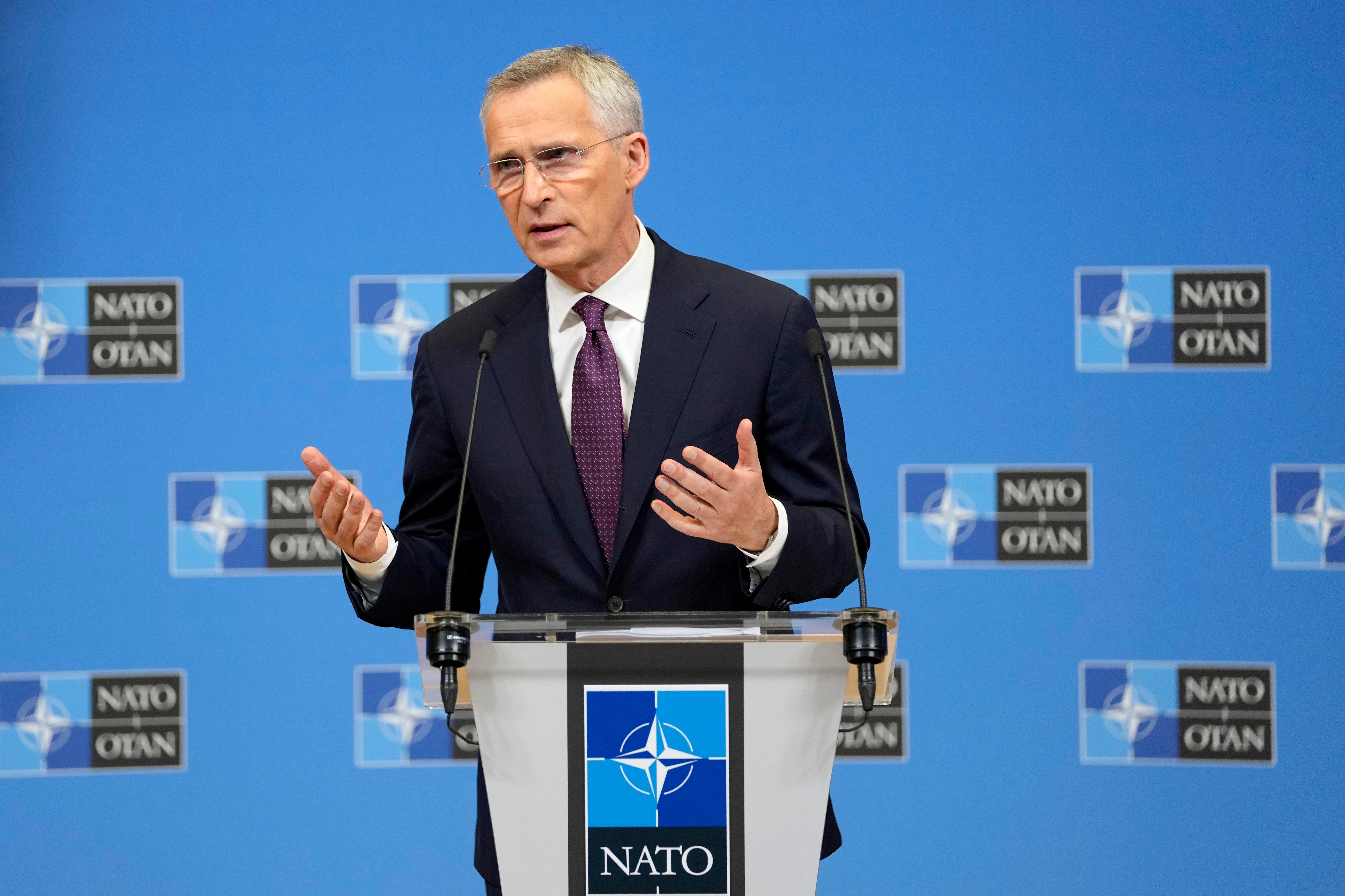 Nato secretary-general Jens Stoltenberg in Brussels