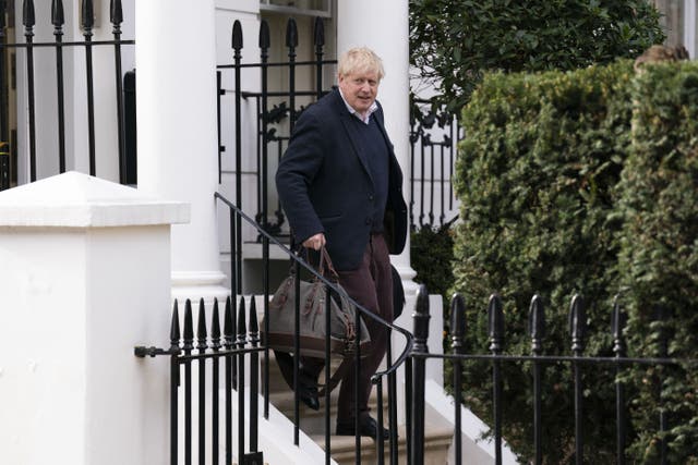 <p>Former prime minister Boris Johnson </p>