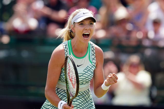 Katie Boulter is one of three British women into the quarter-finals of the Rothesay Nottingham Open (Mike Egerton/PA)