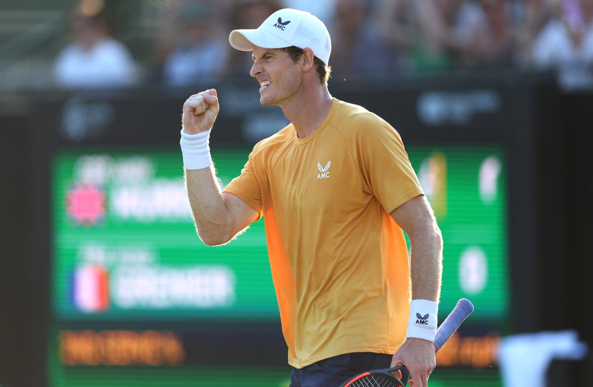 &lsquo;Old boy&rsquo; Andy Murray into the quarter-finals victory over Hugo Grenier Rothesay Open second round 