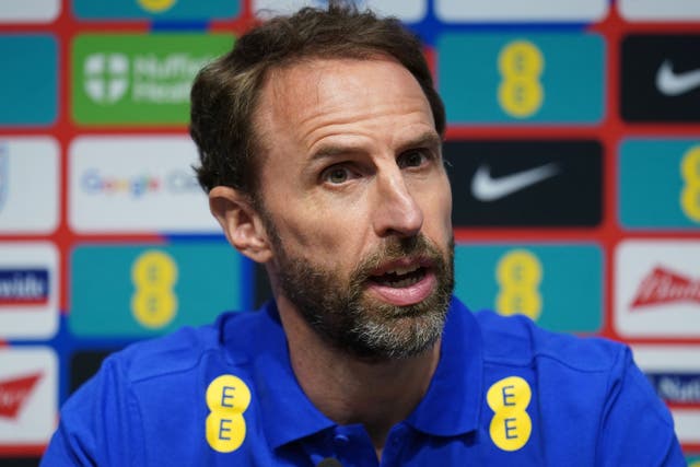 England manager Gareth Southgate during a press conference at the National Stadium Ta’Qali, Attard. Picture date: Thursday June 15, 2023.