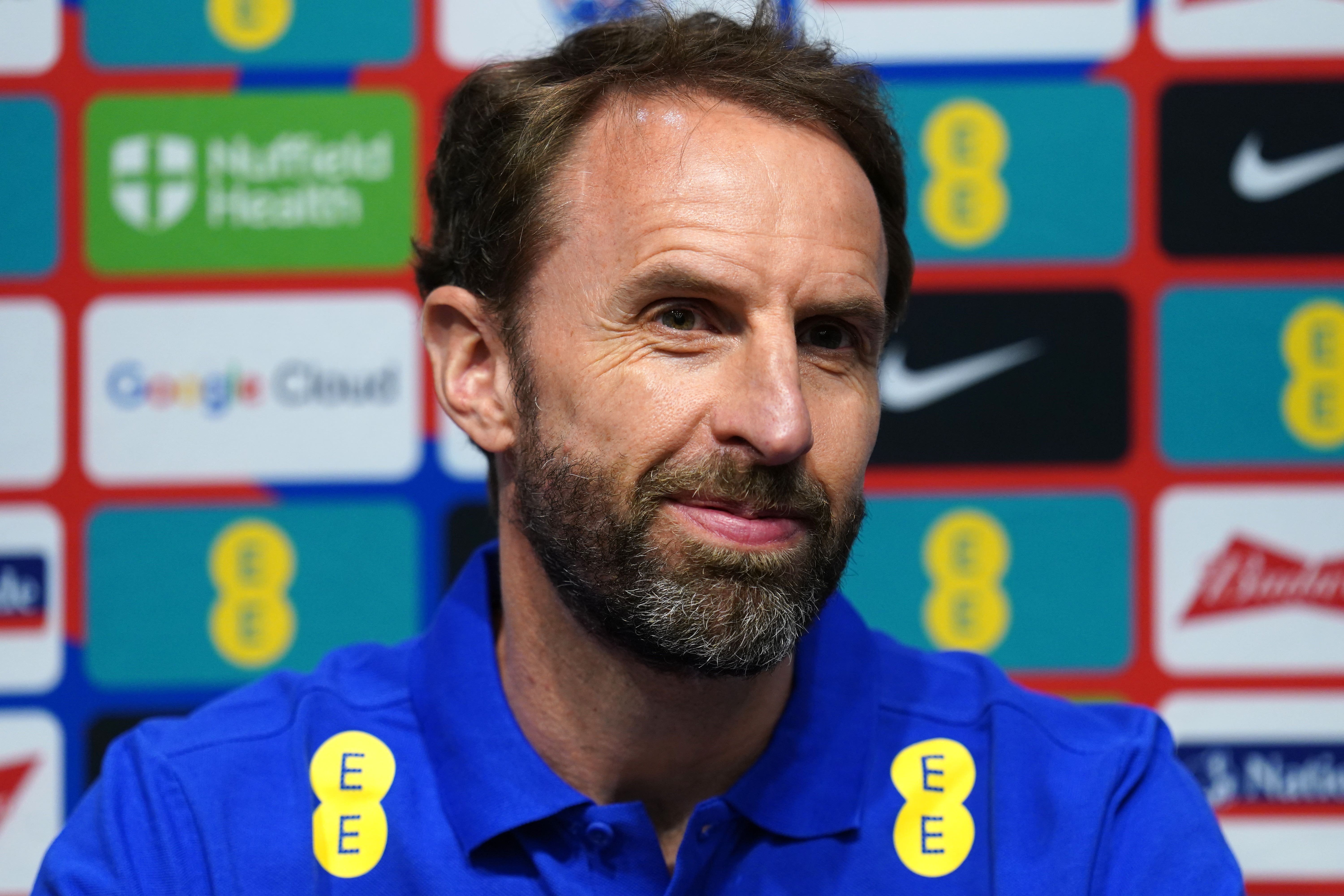 Gareth Southgate has urges his England players to keep celebrations under control (Nick Potts/PA)