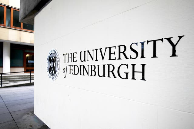 Edinburgh University staff are staging strike action (PA)