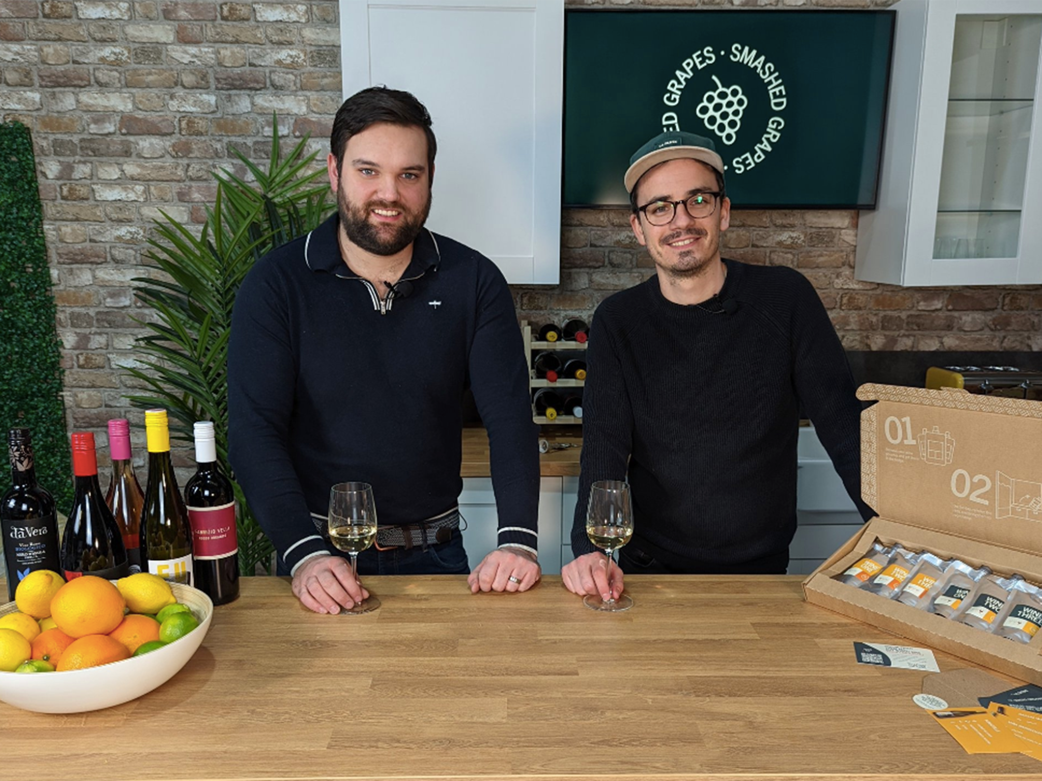 Sam Tendall, left, co-founder of Smashed Grapes, says consumers want ‘lip-smackingly thirst-quenching drinks’