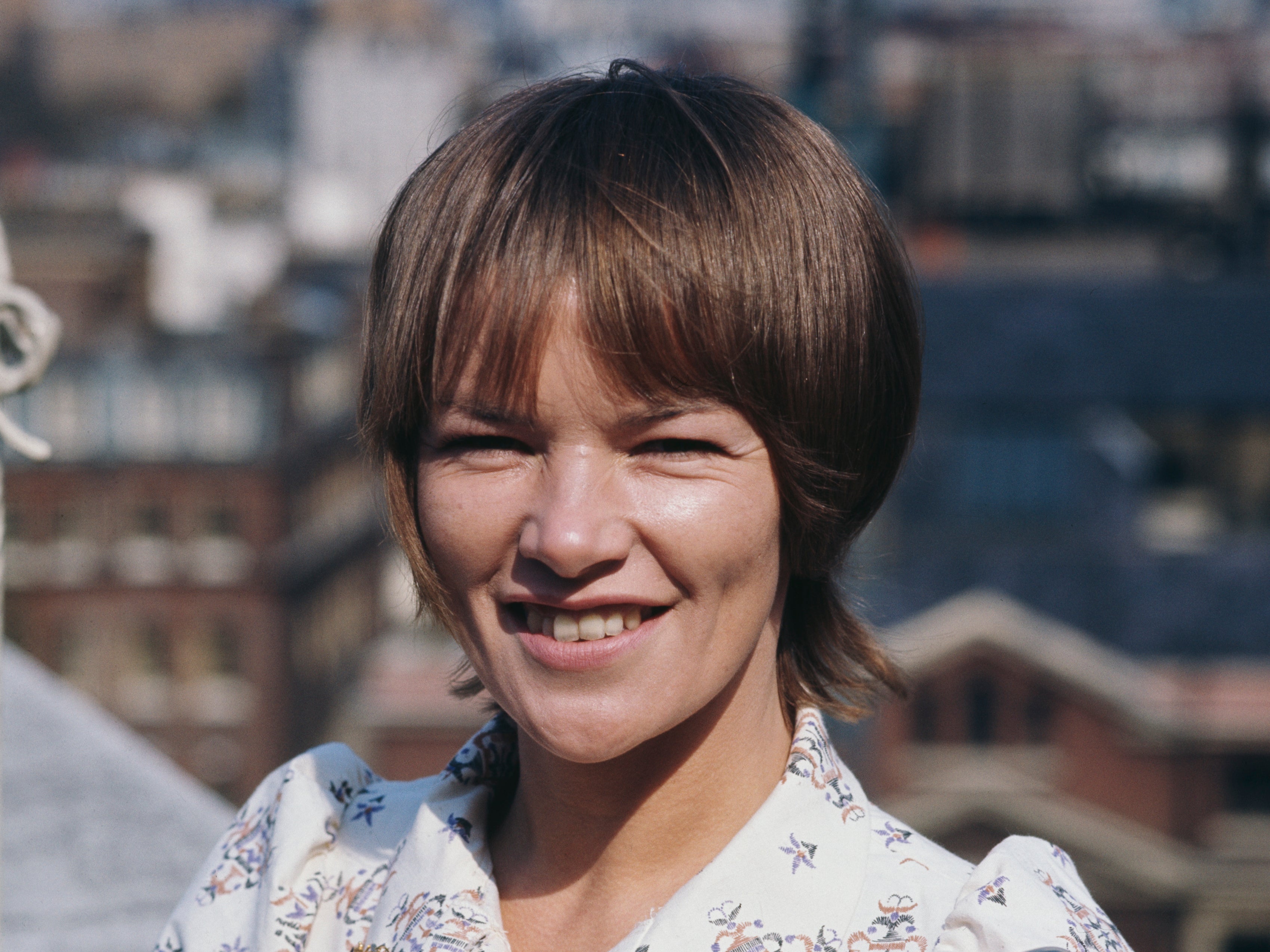 Glenda Jackson pictured shortly after winning the Best Actress Oscar for ‘Women in Love'