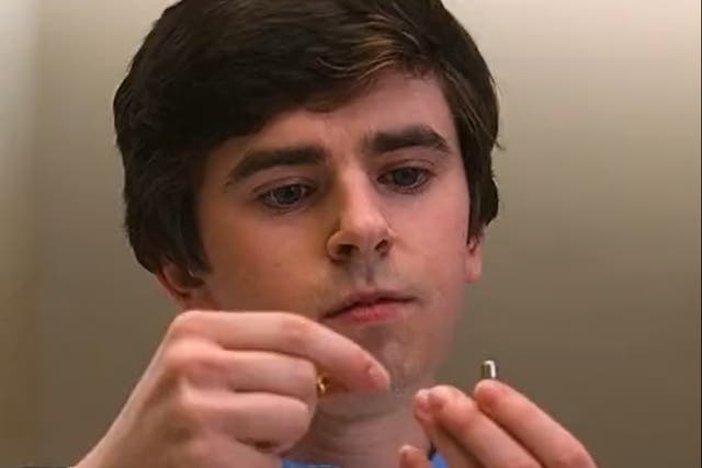 <p>Freddie Highmore in ‘The Good Doctor'</p>