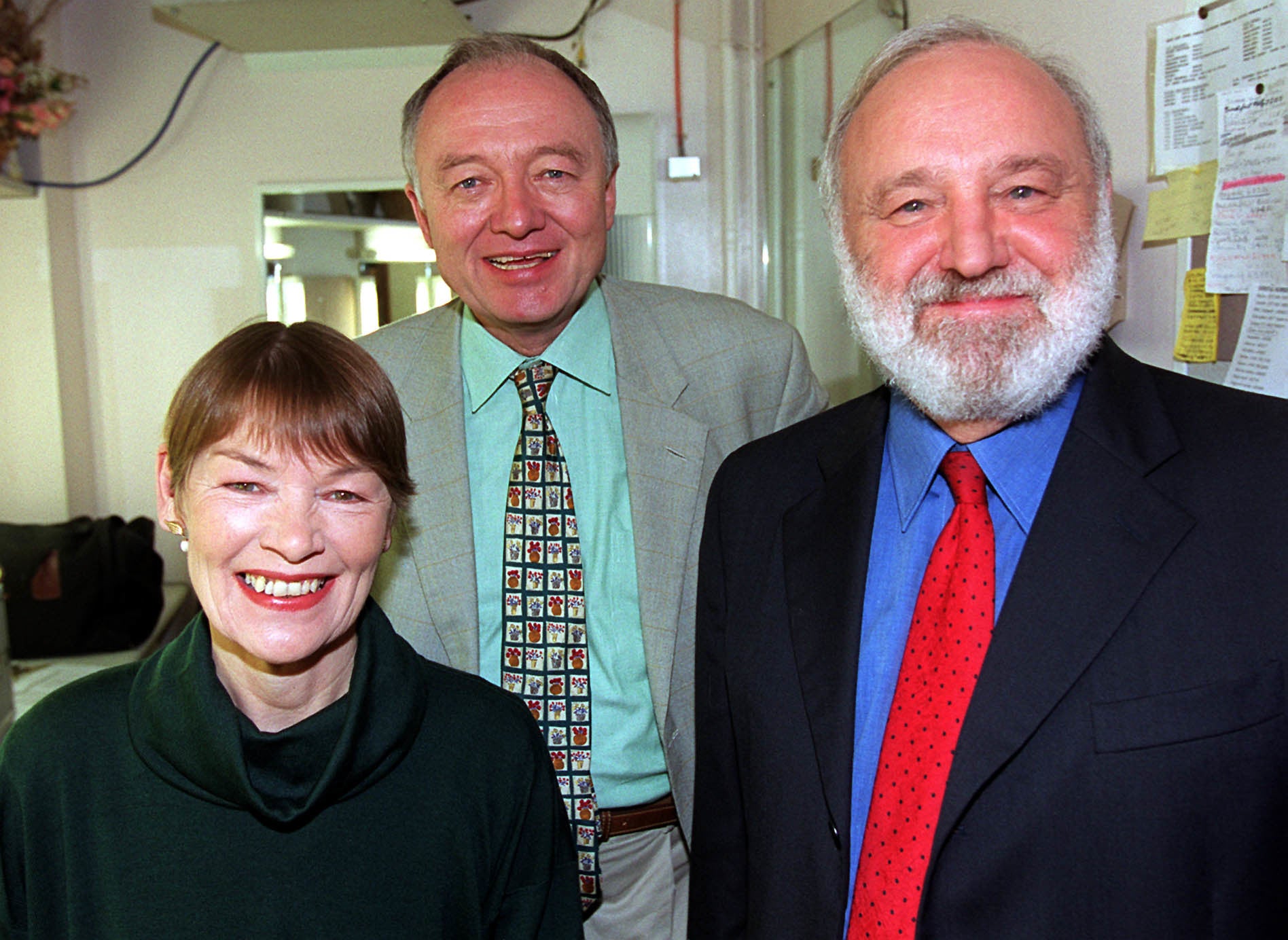 Glenda Jackson with fellow London Labour MPs Ken Livingstone and Frank Dobson in 1999