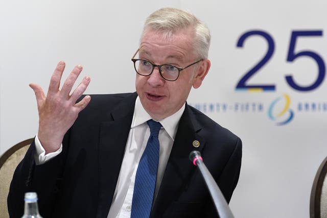 <p>Michael Gove said the majority of people in Northern Ireland want to see the Stormont assembly up and running (Andrew Matthews/PA)</p>
