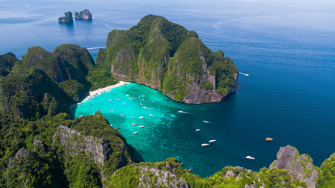 Maya Bay was used as a filming location for the film The Beach