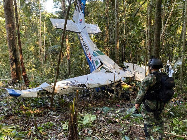 Colombia Plane Crash Children