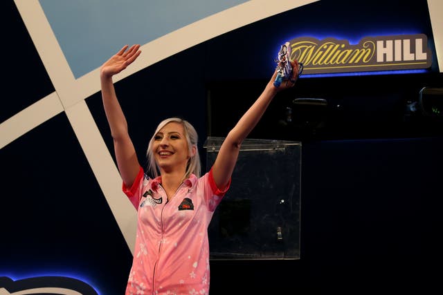 Fallon Sherrock has been made an MBE for her ground-breaking exploits in darts (Steven Paston/PA)