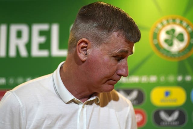 Republic of Ireland manager Stephen Kenny is refusing to give up on Euro 2024 qualification (Brian Lawless/PA)