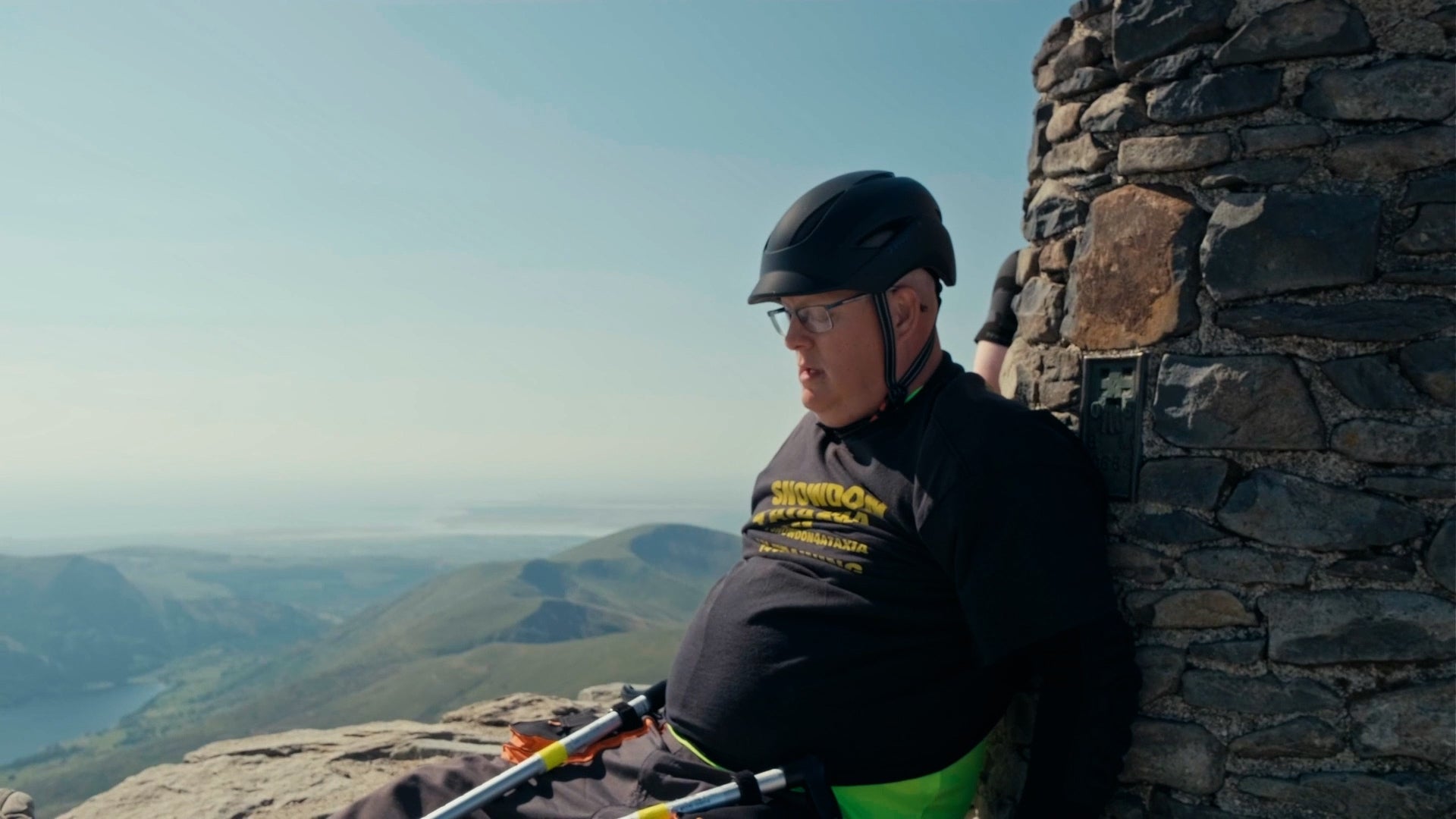 <p>Wheelchair user completes Mount Snowdon climb to raise awareness for condition</p>