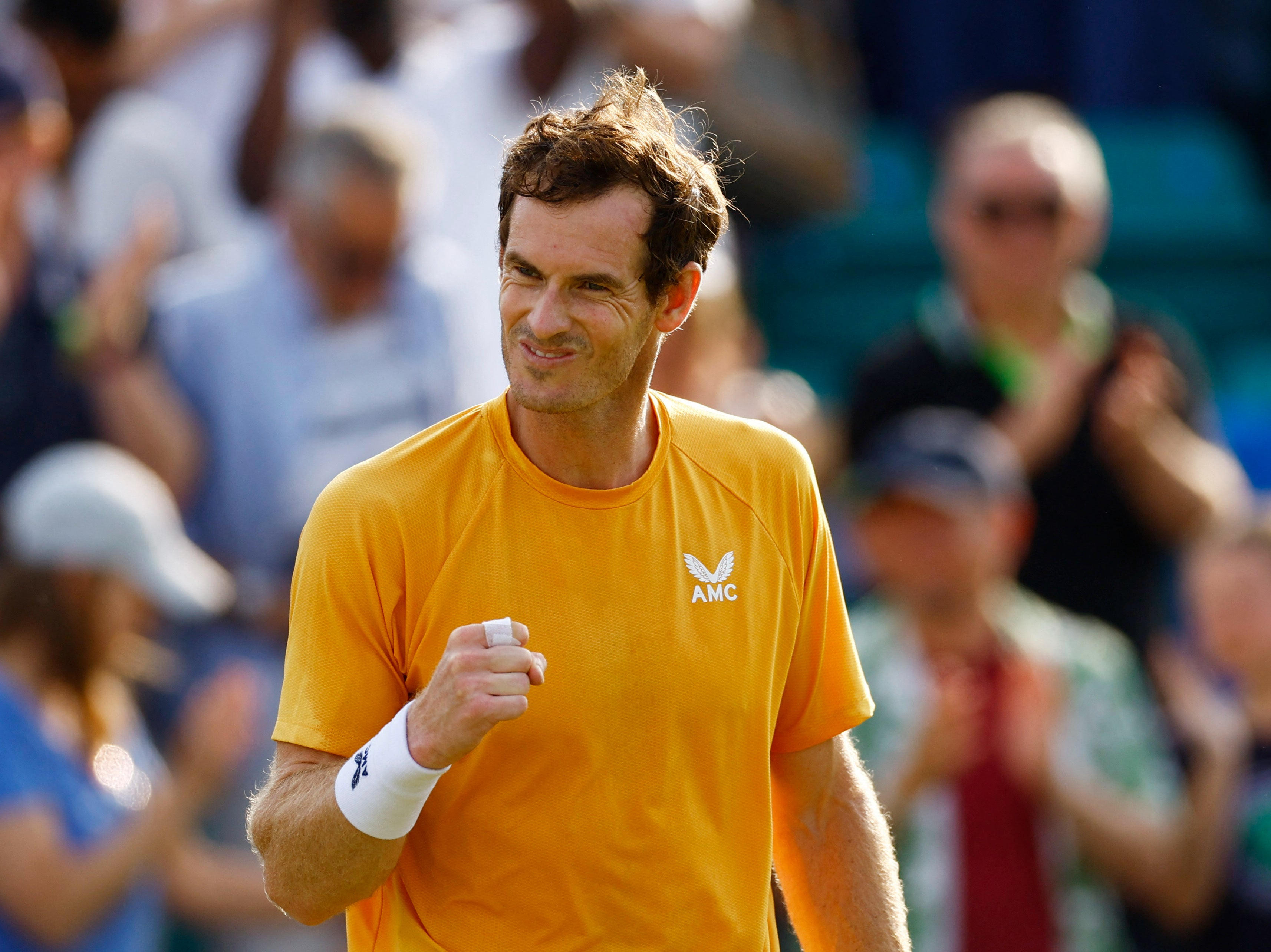 Andy Murray made it nine wins on the spin by beating Nuno Borges