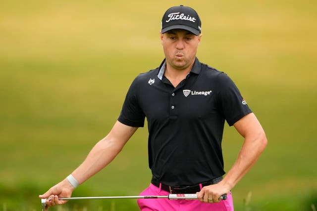 Justin Thomas predicted the short 15th hole would prove “spicy” in the third round of the US Open (Lindsey Wasson/AP)