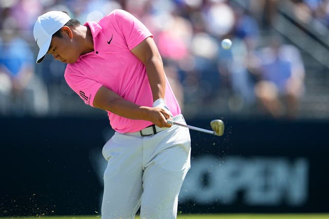 Tom Kim carded a third round of 66 in the 123rd US Open (Matt York/AP)