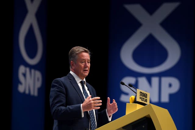 SNP depute leader Keith Brown said that independence offers meaningful change (Andrew Milligan/PA)