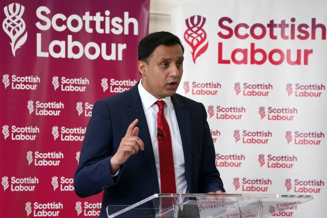 Analysis projects that Scottish Labour will overtake the SNP at the next general election (Andrew Milligan/PA)