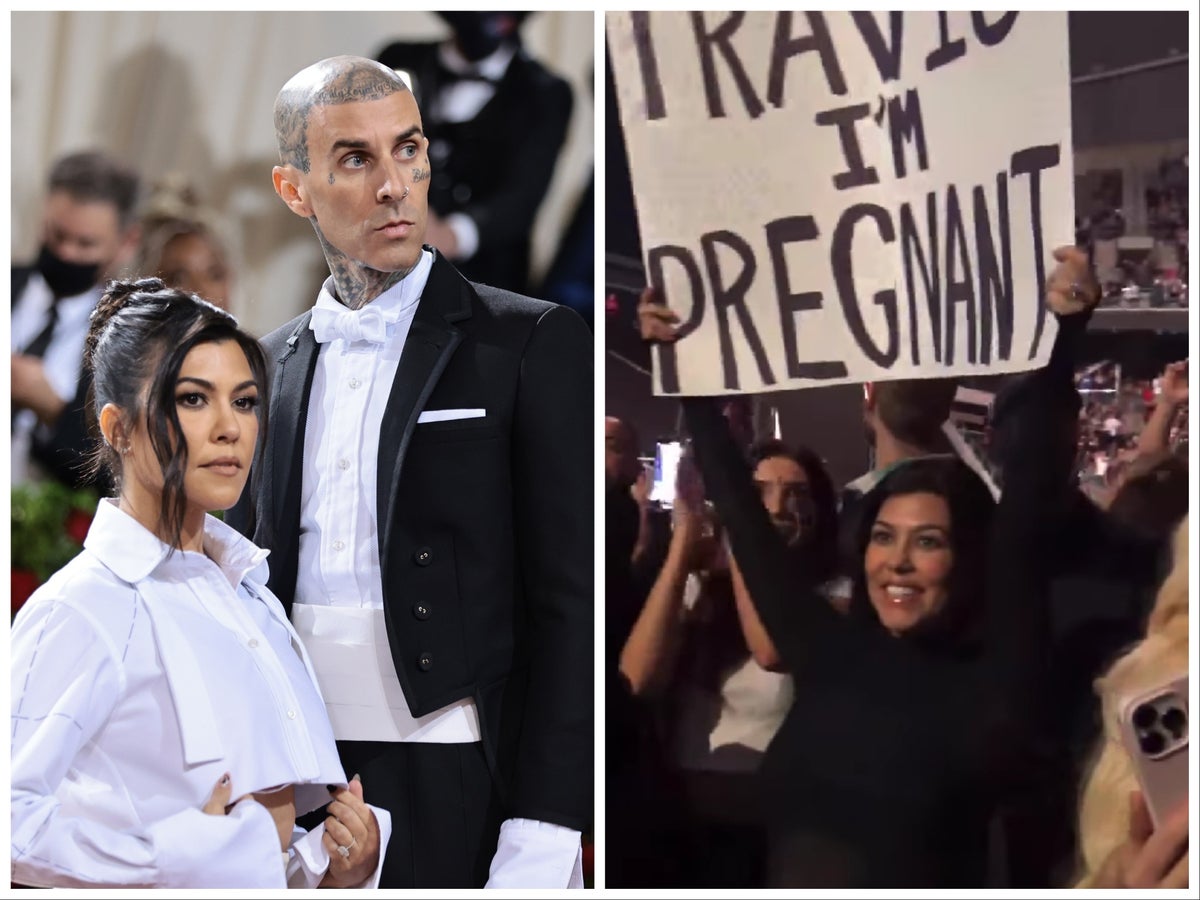 Fans defend Kourtney Kardashian amid claims her Blink-182 pregnancy reveal was ‘staged’