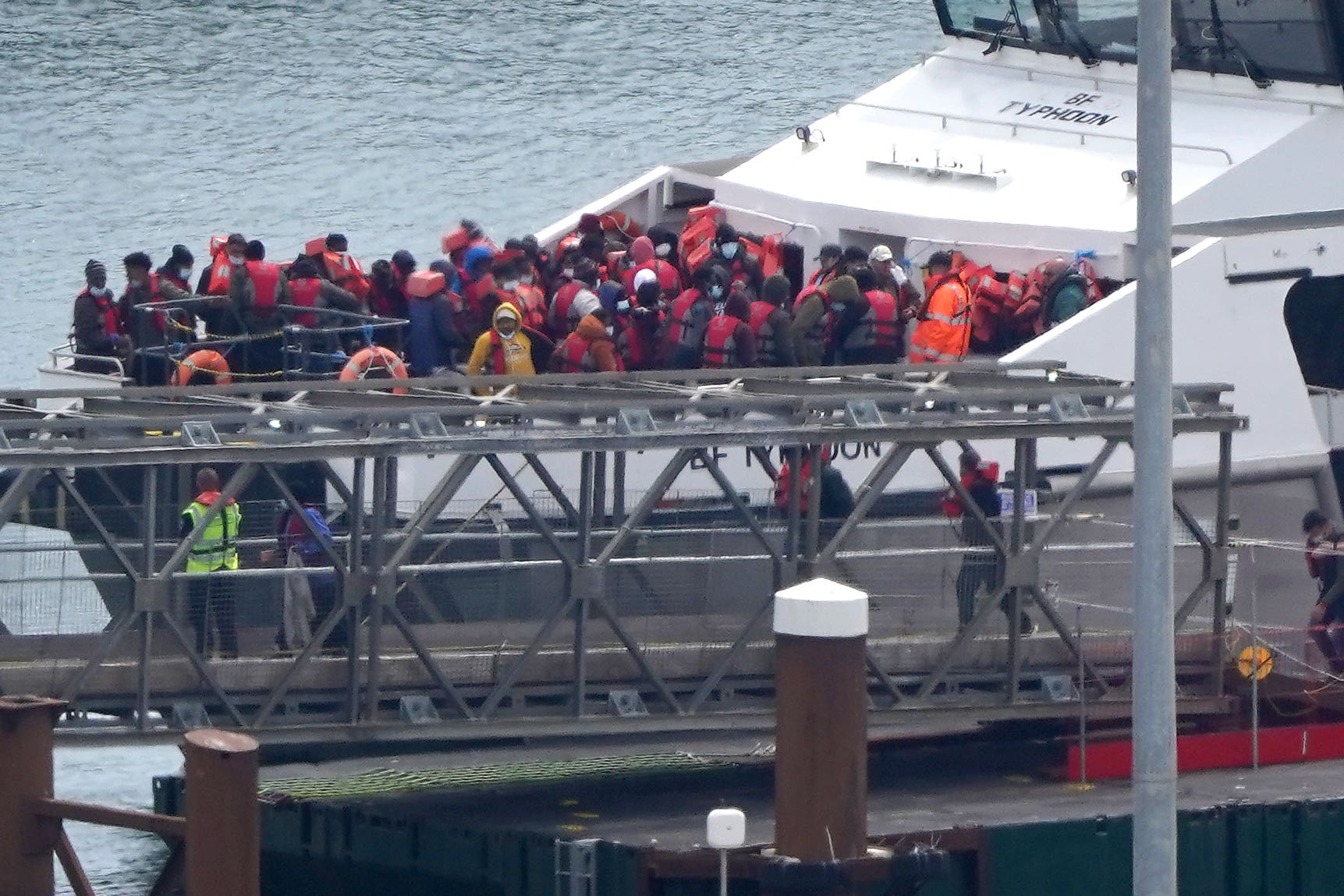 More than 10,000 people have been detected crossing the English Channel in small boats so far this year (Gareth Fuller/PA)