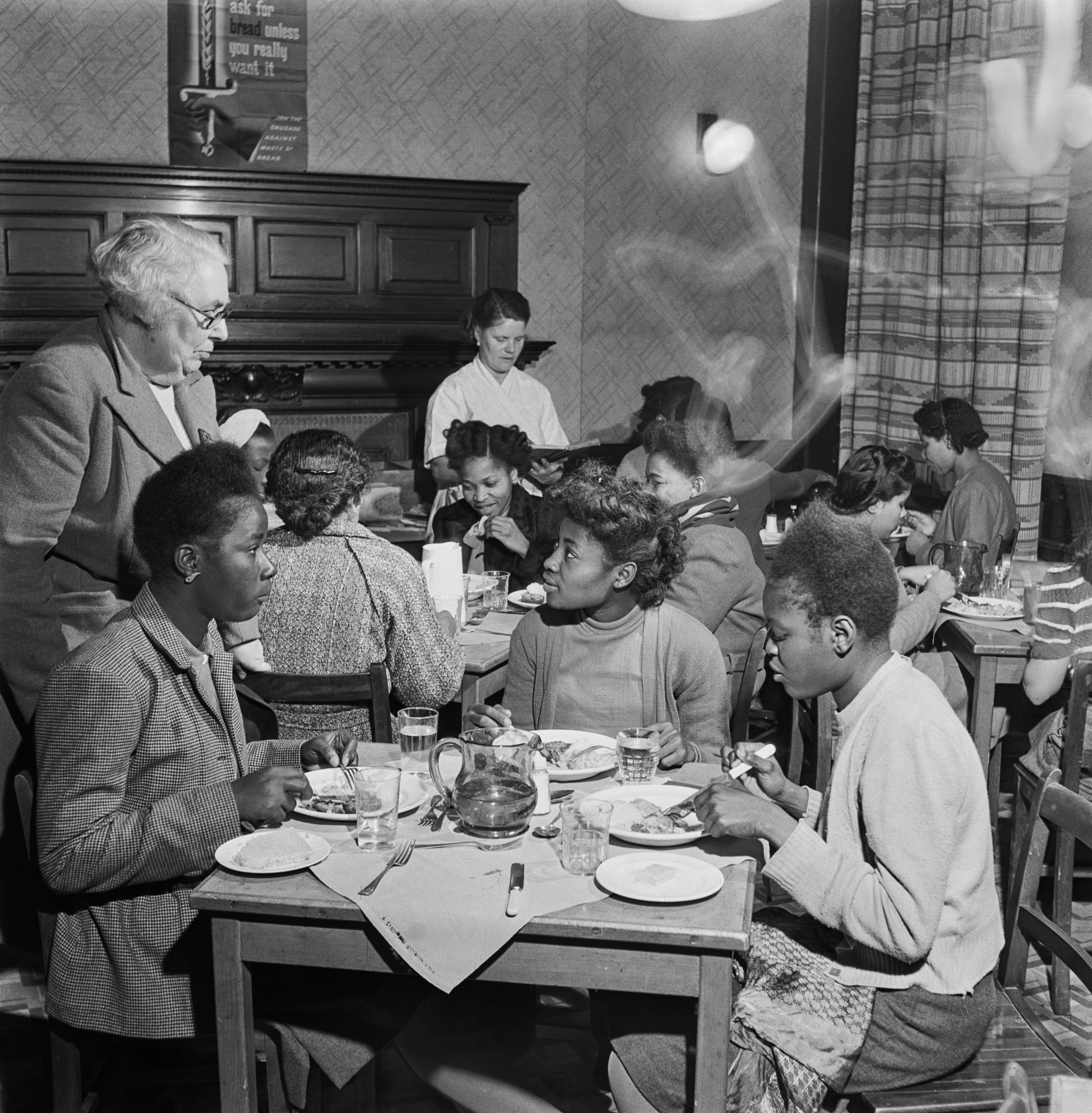 Having a meal at a support centre for Black women in London