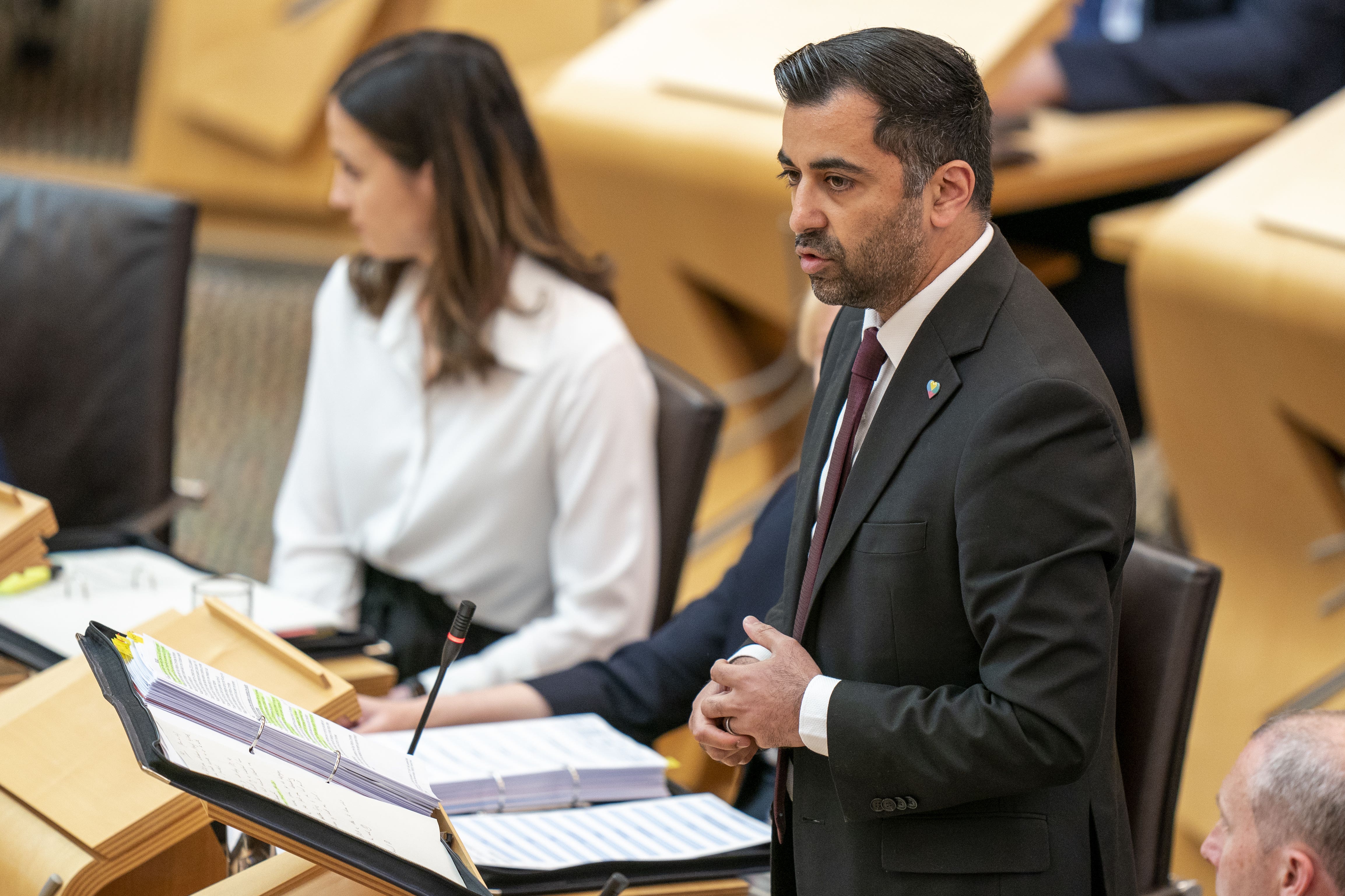 First Minister Humza Yousaf during First Minister’s Questions at the Scottish Parliament (PA)