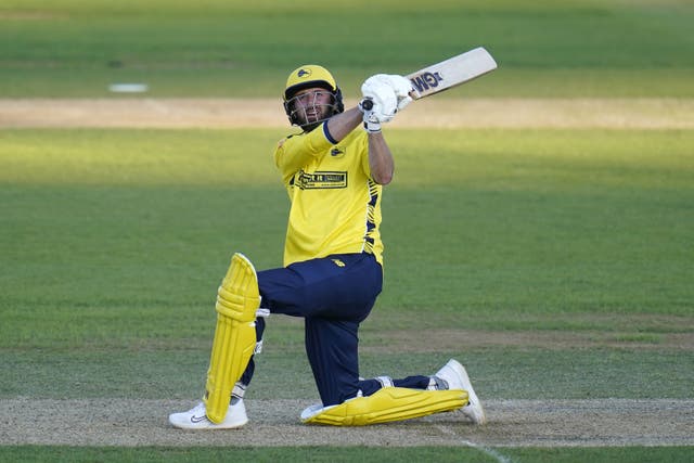 Hampshire’s James Vince maintained his fine form with an unbeaten 62 in his side’s win against Surrey (Andrew Matthews/PA)