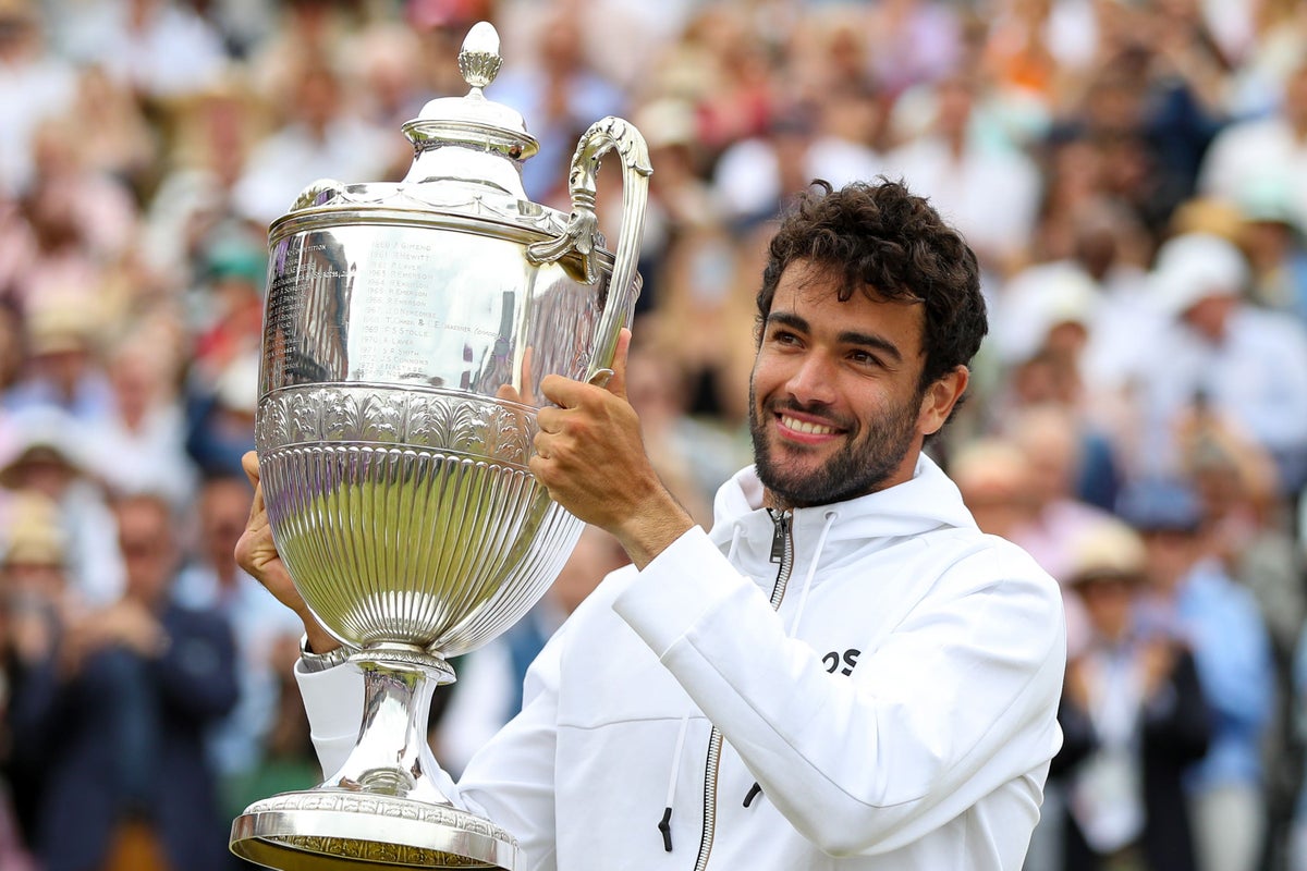 Defending champion Matteo Berrettini withdraws from Queen’s due to injury