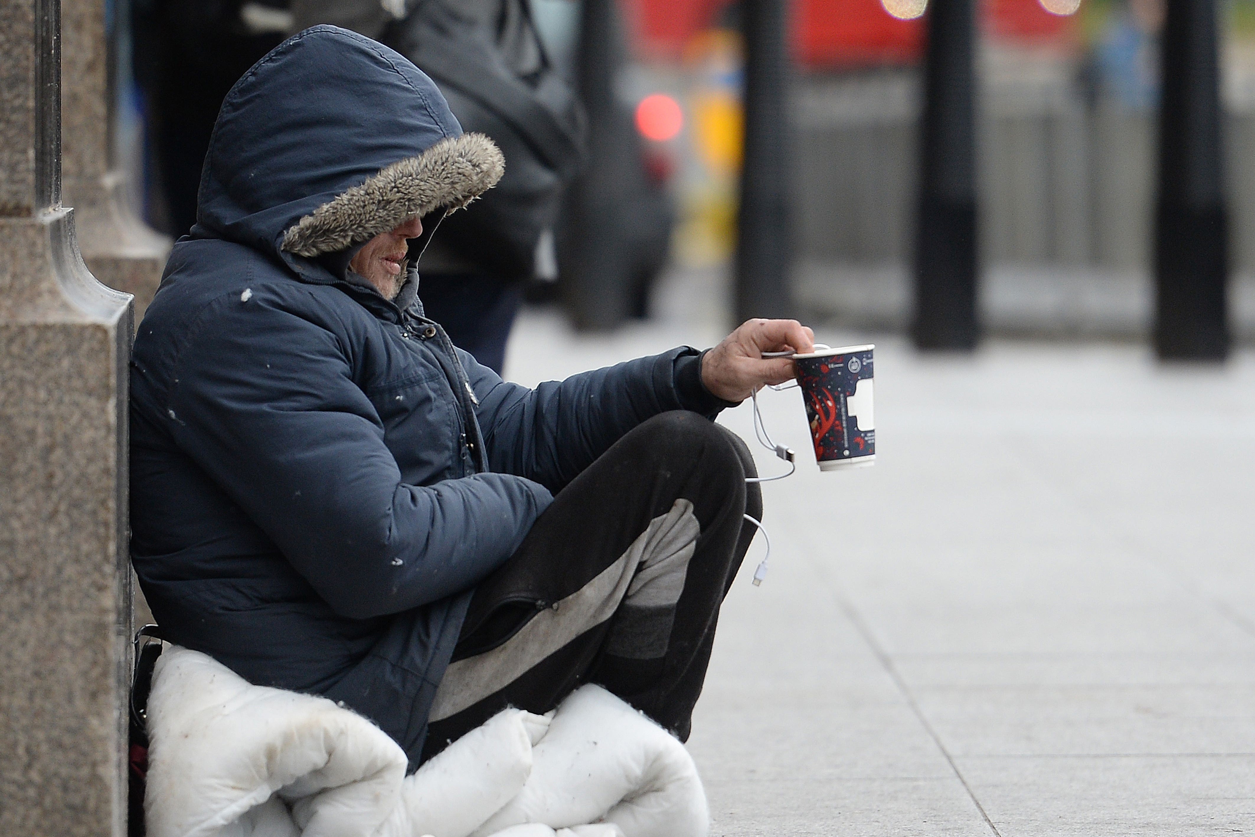 Homelessness charities have told Rishi Sunak they are deeply concerned the Government will fail to meet its target of ending rough sleeping in England by 2024 (PA)