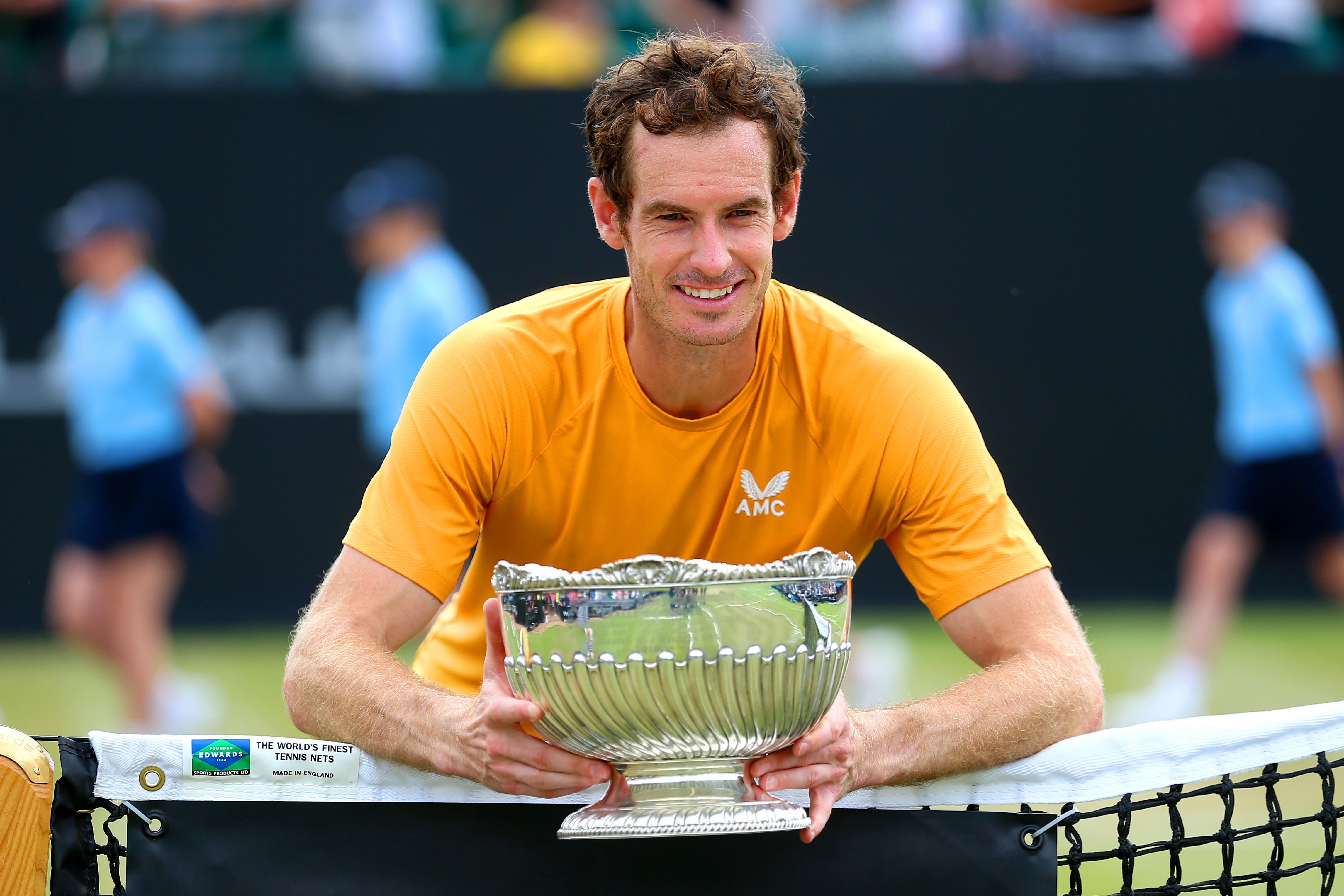Andy Murray beat Frenchman Arthur Cazaux to win the Rothesay Nottingham Open (Nigel French/PA)