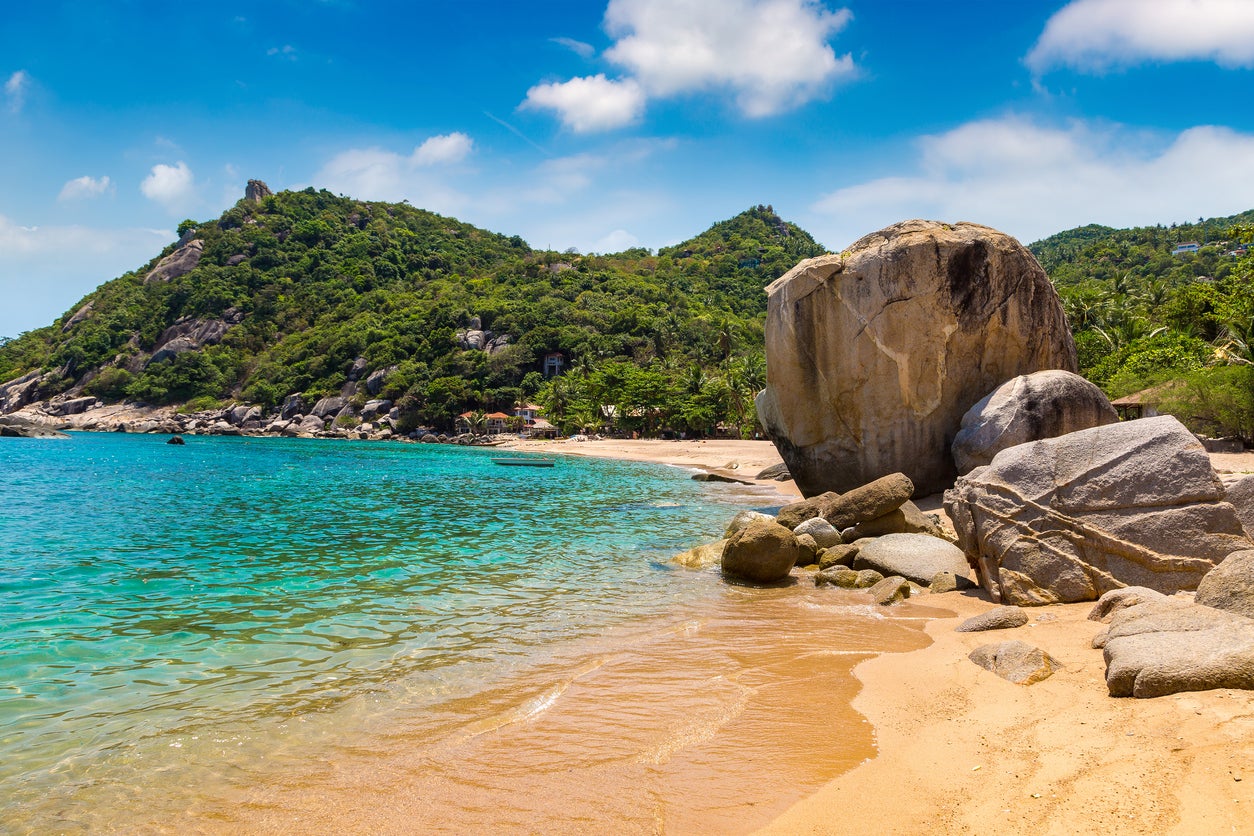 Ao Tanote is one of several stunning beaches on Koh Tao