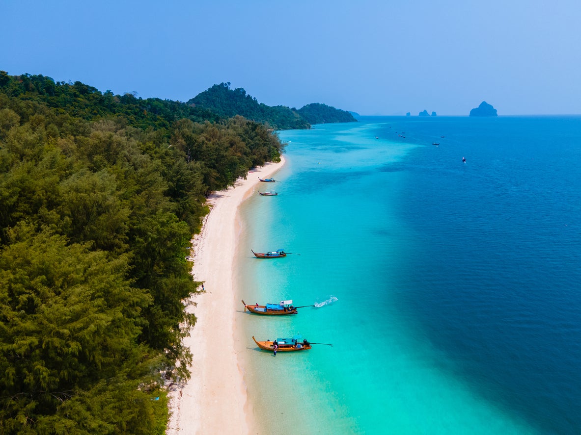 The waters around Koh Kradan are just as unspoilt as the island itself