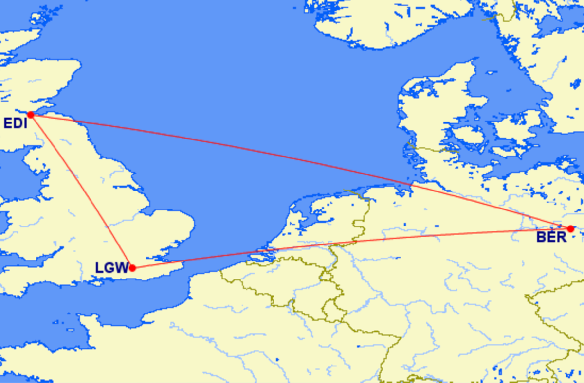 Woman booked on Gatwick-Edinburgh flight told by easyJet to travel via Berlin