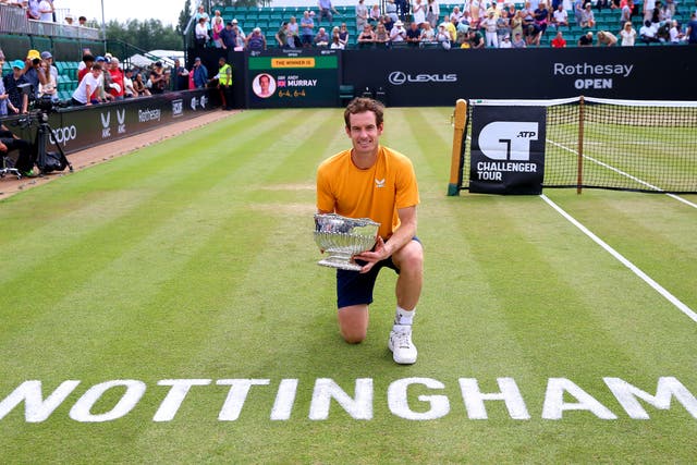 Andy Murray has won back-to-back titles to boost his Wimbledon build-up (Nigel French/PA)