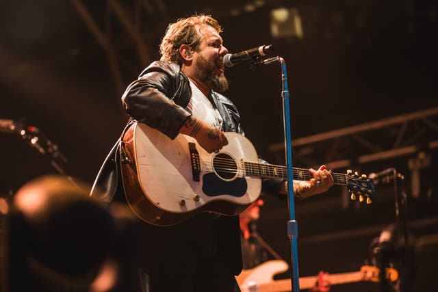 <p>Nathaniel Rateliff performs at Black Deer festival 2023</p>