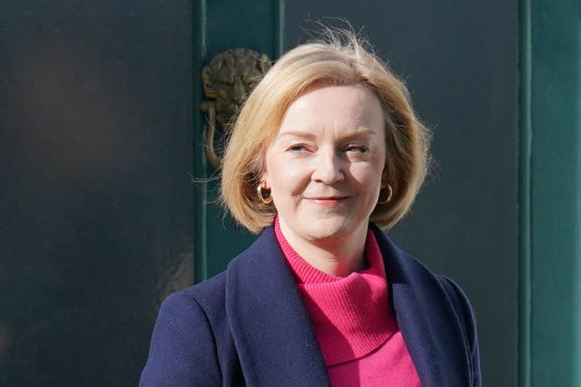 Former prime minister Liz Truss has said comparisons between her dress sense and Margaret Thatcher’s represent ‘lazy thinking’ (Jonathan Brady/PA)