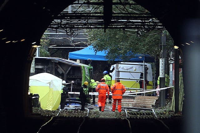The granddaughter of one of the passengers killed in the Croydon tram disaster described the not guilty verdict in the trial of the driver as ‘deflating’ (Steve Parsons/PA)