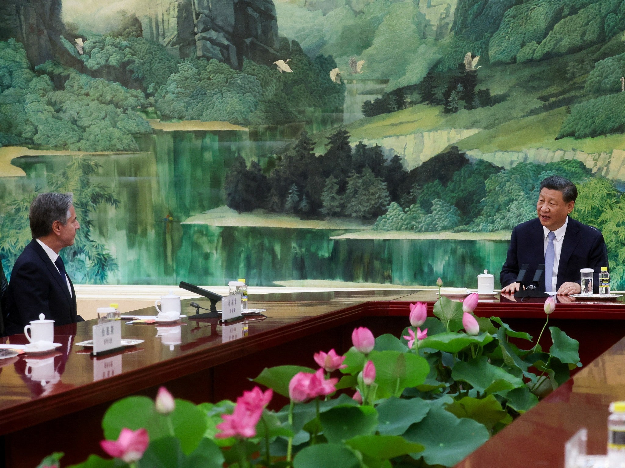 <p>US Secretary of State Antony Blinken meets with Chinese President Xi Jinping in the Great Hall of the People in Beijing</p>
