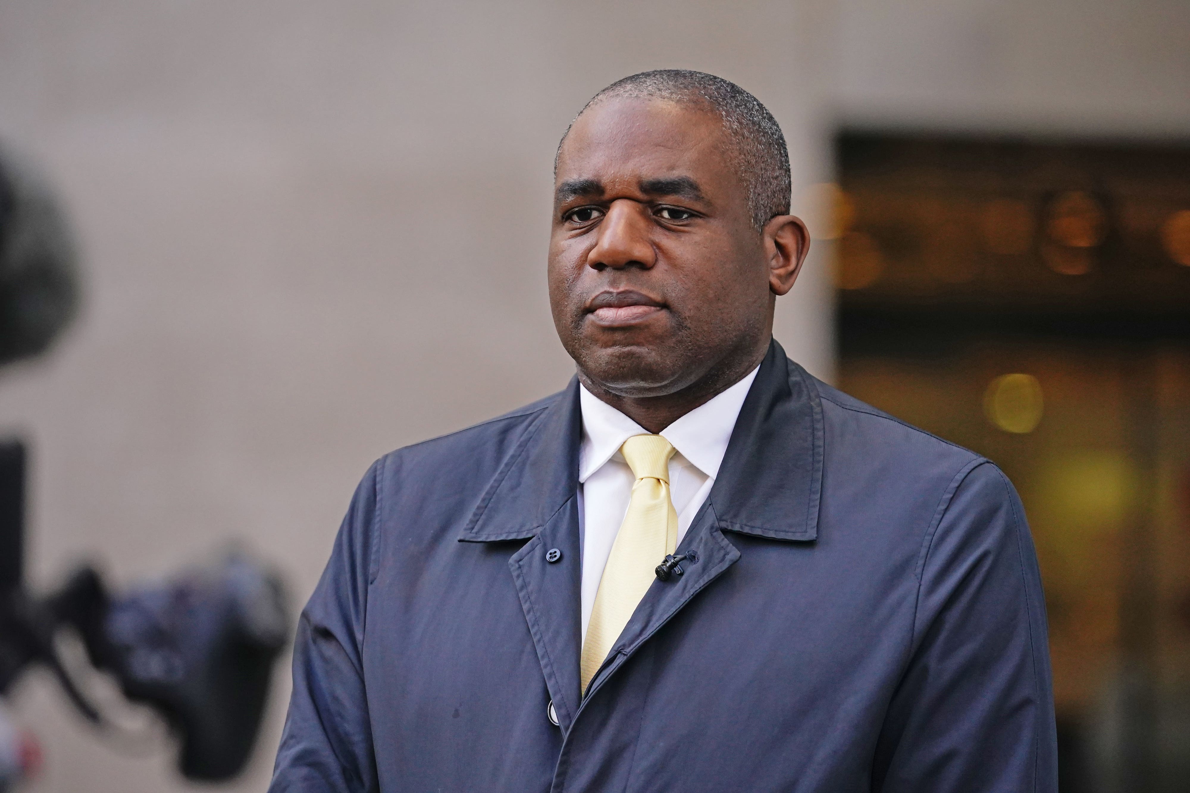 David Lammy (Aaron Chown/PA)