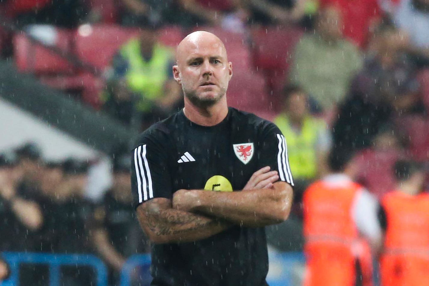 Wales’ head coach Rob Page saw his side suffer another blow to Euro 2024 qualification with a 2-0 defeat to Turkey (Murat Akbas/AP)