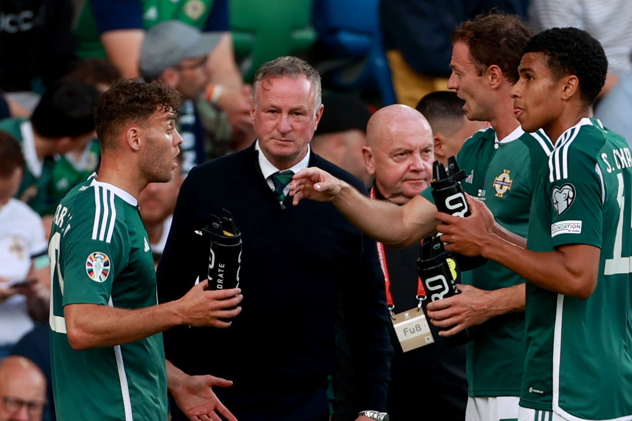 Michael O’Neill’s Northern Ireland lost on Monday (Liam McBurney/PA)