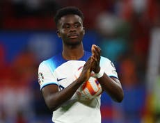 ‘Exceptional’ Bukayo Saka lauded by Gareth Southgate after England hat-trick